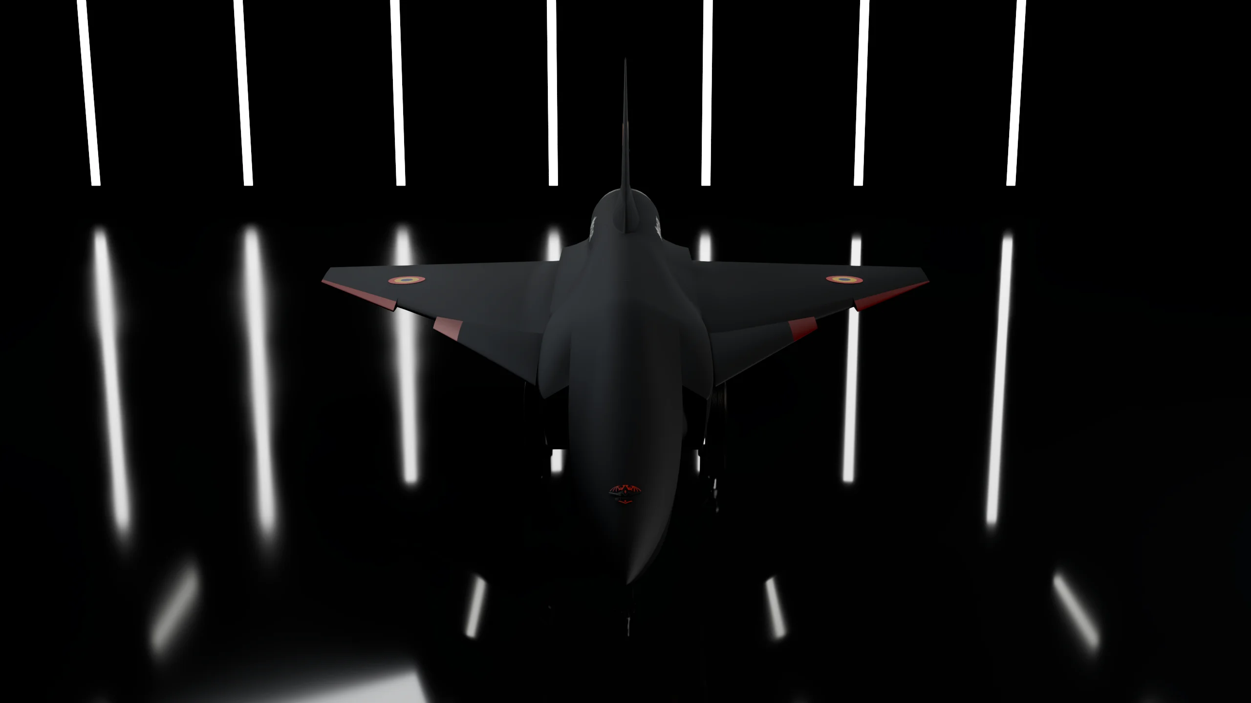 Strigoi seen from above on the hangar floor